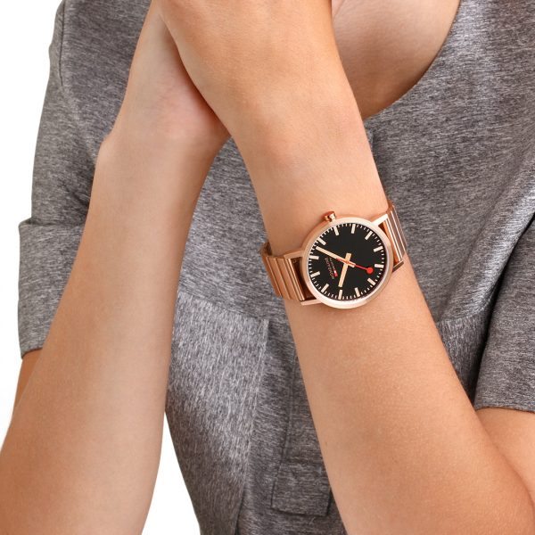 Classic Metal Rose Gold Watch 40mm - Image 5