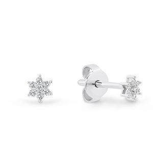 White Gold Diamond Flower