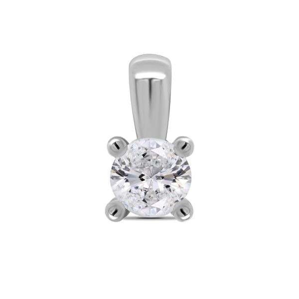 White Gold Diamond Slider Pendant