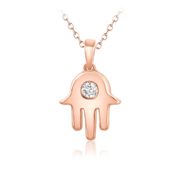Rose Gold Diamond Chamsa Pendant