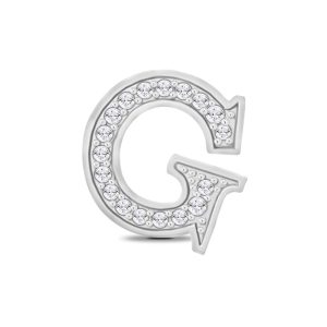 White Gold Diamond Initial G Pendant