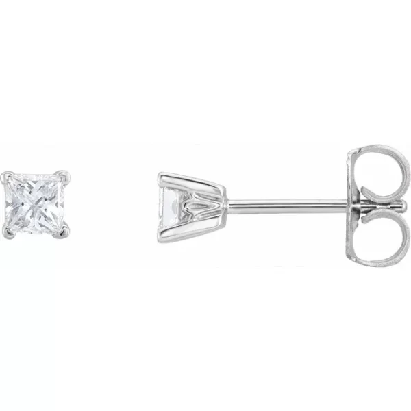 White Gold Natural Diamond Earrings