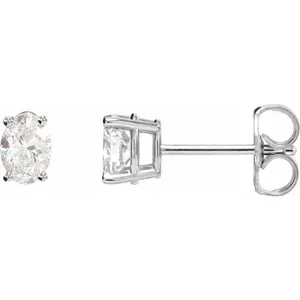 White Gold Diamond Earrings