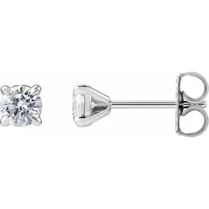 White Gold Diamond Cocktail-Style Stud Earrings