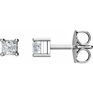 White Gold Natural Diamond Earrings