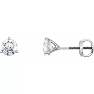 White Gold Natural Diamond Earrings